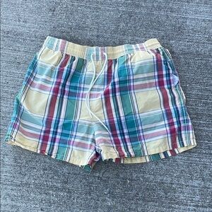 Polo Ralph Lauren Plaid Swim Trunks Men’s Size XXL Yellow Preppy Beach Hamptons